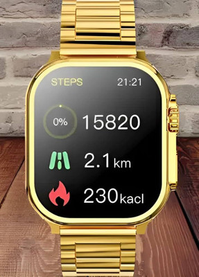 Arceus S9 Ulra Gold New 24K Gold watch Ultra with game, Ocean And Metal Strap Gold Smartwatch(Gold Strap, Free Size)