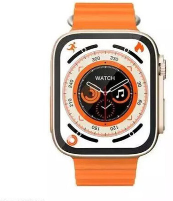 Hanuman Enterprise T800 Ultra 8 Smartwatch With Bt Calling Technology Smart Band Smartwatch(Orange Strap, Free Size)