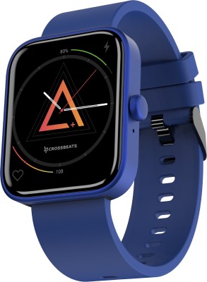 CrossBeats IGNITE-SPECTRA PLUS AMOLED with BT Calling,150 Music storage & TWS connectivity Smartwatch(Blue Strap, Free size)