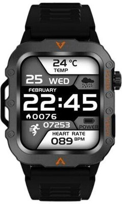 TechBox Q11 Smartwatch with Bluetooth Calling, SpO2 & Heart Monitor With Flash Smartwatch(Black Strap, Free)
