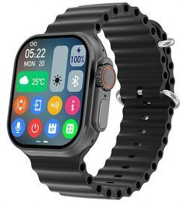 ROCK TOUCH T800 smart watch & S8 4G network Android System T800 Ultra T6 Smartwatch(Black Strap, Free Size)