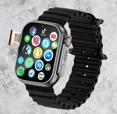 STAR A1 T10 Ultra Honeycomp Edition smart watch with Wireless Charging Smartwatch(Black Strap, Free Size)