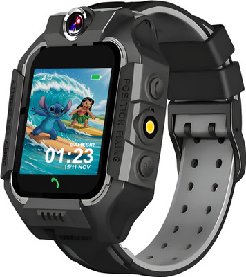 GameSir Sim Calling 3G/4G Kidswatch: GPS Locator, Two-Way Calling, and Camera Smartwatch(Black Strap, 1.5 Inch Oled eye protection Display)