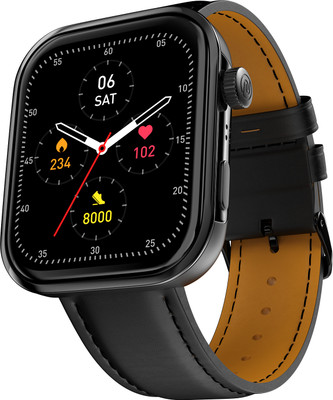 Noise Pro 5 Max 1.96 AMOLED Display, Post Workout Analysis, DIY Watch face, BT Calling Smartwatch(Classic Black Strap, Regular)
