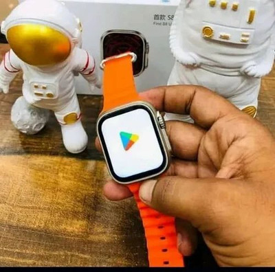 NB EMPIRE T800 Smart watch with WiFi GPS 4G Network Sim Card supported T16 Smartwatch(Orange Strap, Free Size)