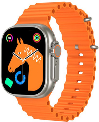 itel 2 Ultra,2.0 IPS Display Clear BT Calling with Built-In Mic & Speaker Smartwatch(Orange Strap, Free Size)