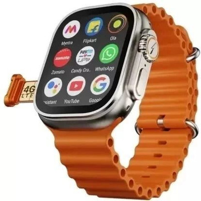 Vionet T800 Ultra Smart Watch Series 8 For Men & Women Smartwatch(ORANGE Strap, Free Size)