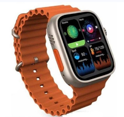 Ikhodal T800 ultra Smartwatch(Orange Strap, Free)