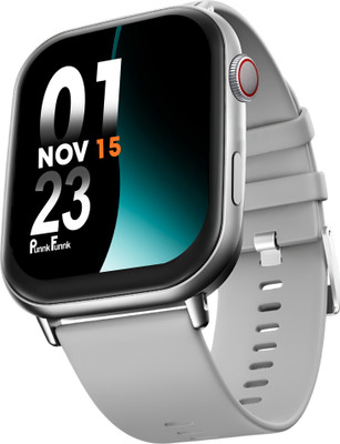 PunnkFunnk Newly Edge-lite Smartwatch With BT Calling Fitness Tracking Multi-Sport Modes Smartwatch(Grey Strap, Free Size)