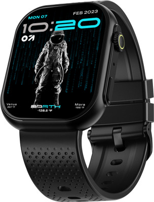 GOBOULT (previously Boult) Drift Max 2.01''HD Screen,BT Calling, Working Crown Smartwatch(Pure Black Strap, Free Size)