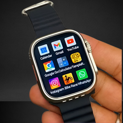BEST BOOST T800 smart watch & S8 4G network Sim Card Android System T800 Ultra Smartwatch(Orange Strap, Free Size)