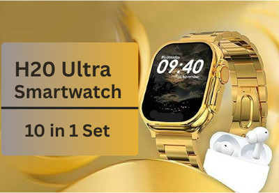 EVAAENTERPRISES H20 ULTRA SMARTWATCH FOR MEN & WOMEN Smartwatch(Multicolor Strap, free)