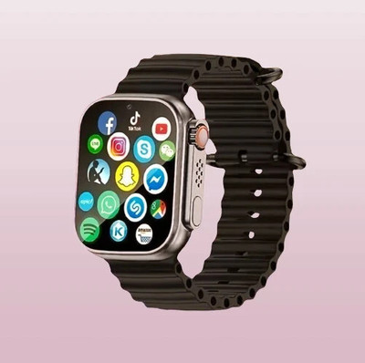 BEST BOOST T800 Ultra Pro Edition smart watch with WiFi GPS SIM card 5G T72 Smartwatch(Black Strap, Free Size)