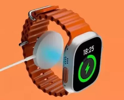 NIKHILX T800 No sim card Option Smart watch No sim Card Support Smartwatch(ORANGE Strap, Free Size)