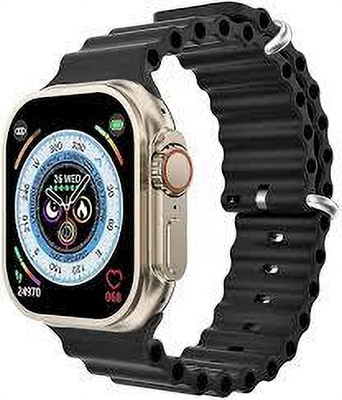 Mynz T10 smart watch & S8 4G network Sim Card Android System T10 Ultra T2 Smartwatch(Black Strap, Free Size)