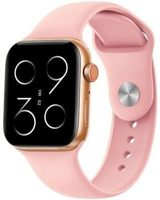Wrixty T55 Pink Watch Bluetooth, calling, Health & Fitness, Games, App notiofications Smartwatch(Pink Strap, Free Size)