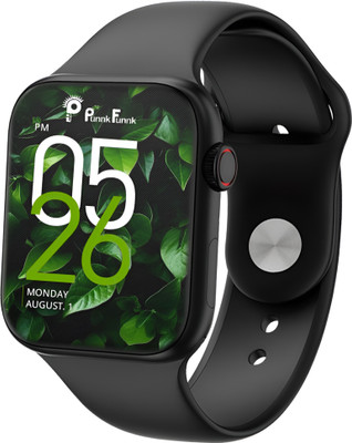 PunnkFunnk T55 Double Pair Strap Bluetooth Calling Touch Watch with Music Game Calendar Smartwatch(Black Strap, Free Size)