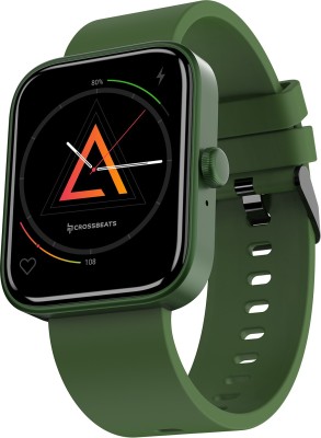 CrossBeats IGNITE-SPECTRA Super Retina 1.78 AMOLED Display Metal Body with BT Calling Smartwatch(Green Strap, Free size)