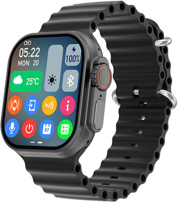 Tdke UltraT-800 Series 8 Bluetooth Call 4G Network Smartwatch(Black Strap, Free Size)