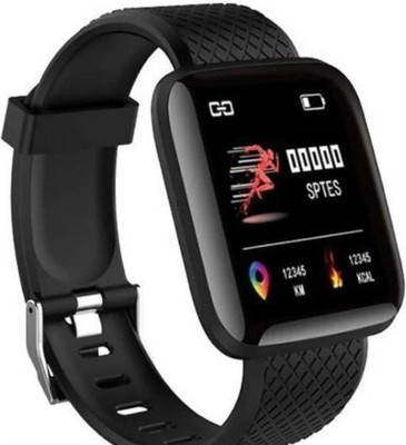 VIGIL ID116 Smartwatch(Black Strap, Free Size)