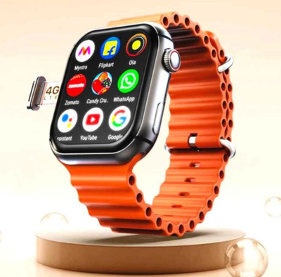 SEHUB T800 Ultra SmartWatch With BT Calling and Answer Full Touch Fitness Smartwatch(ORANGE Strap, FREE SIZE)