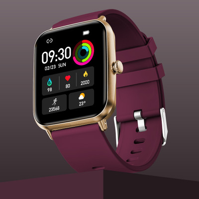 Fire-Boltt Ninja Calling Pro 42.9mm (1.69) Bluetooth Calling Smartwatch AI Voice Assistant Smartwatch(Wine Strap, Free Size)