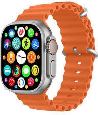 zdea T800 smart watch & S8 4G network Android System T800 Ultra T21 Smartwatch(Orange Strap, Free Size)