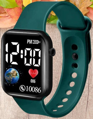 EDENSCOPE Digital Smart Watch For Men & Women_DN2-GREEN Smartwatch(Green Strap, Adjustable)