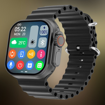 KadWaniya T800 Ultra Smart Watch With bluetooth calling Smartwatch(Black Strap, 49MM)