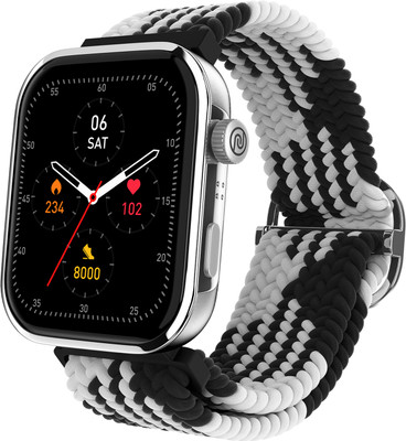 Noise Pro 5 Max 1.96 AMOLED Display, Post Workout Analysis, DIY Watch face, BT Calling Smartwatch(Shadow Black Strap, Regular)