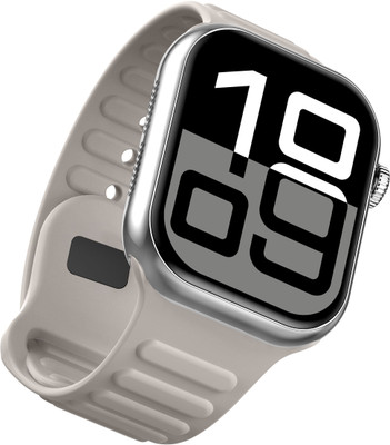 Urban Magnum BT Calling Smart Watch Smartwatch(Beige Strap, Free Size)