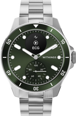 Withings ScanWatch Nova Heart Health Monitor, ECG, SPO2,Sleep, 30 Day Battery Life Hybrid Smartwatch(Green Strap, 42mm)