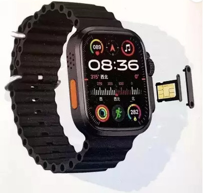 BEST BOOST T800 ULTRA Smart Watch No sim card Opetion Smartwatch NO sim card Smartwatch(Black Strap, Free Size)