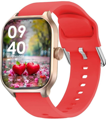 WauroNix H9-Red strap Active Life Style Smart Watch Smartwatch(Red Strap, Free Size)