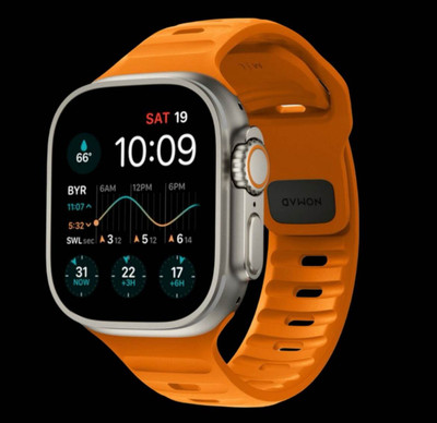 SHIVTAPI T800 Ultra Smartwatch(Orange Strap, FREE SIZE)
