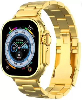 TRUETAG Android Smart Watch Men 4G Network BT Call GPS X8 Ultra S8 Smart C9 Smartwatch Smartwatch(Golden Strap, Free Size)