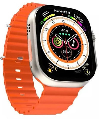 Cubonic T900 Ultra Series 8 Bt Calling For Kids,Men & Women Smartwatch(Orange Strap, Free Size)