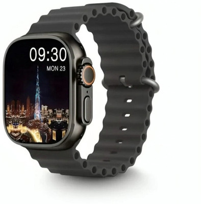RGsmart Techio T800 Ultra Smart Watch With Wirelesds Charger Smartwatch(Black Strap, Free)