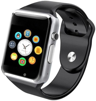 Longan A1 Smart Watch Phone - Support Bluetooth/Camera/SIM/Memory Card/Voice Calling Smartwatch(Black Strap, Free Size)
