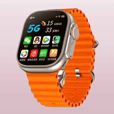 maxphony T800 Ultra Smartwatch , Calling Smartwatch With Bluetooth Technology Smartwatch(Orange Strap, Free Size)