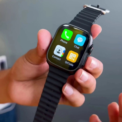 kaku T800 smart watch & 4G network Android System T800 Ultra T5 Smartwatch(Orange Strap, Free Size)