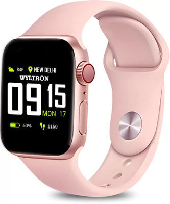 Wyltron I8 Pink Full Screen Touch Watch Specially Made for Girl & Women Smartwatch Smartwatch(Pink Strap, Free Size)