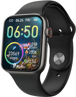 PunnkFunnk T500 Pro with Black Strep HD Display BT Calling, Fitness Tracking Smartwatch Smartwatch(Black Strap, 1.77 Inch Big Display)