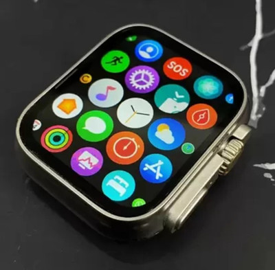 Ghostcreation T800 Series 8 Ultra Smart Watch HD 1.99 Inch Display Smart Smartwatch(BLACK Strap, Free Size)
