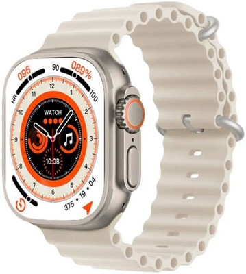 Satyam TRADERS T900 Ultra ,Series 8, NFC,Compass, 395x460 Pixel, Bluetooth Calling Smartwatch(White Strap, Free Size)