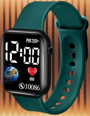 EDENSCOPE Digital Smart Watch For Men & Women_DN30-GREEN Smartwatch(Black Strap, Adjustable)