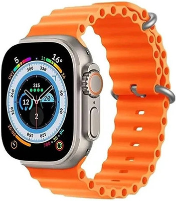 RKLS T900 Ultra Modern Smart Watch Series 8 S7 Smartwatch(Orange Strap, Free Size)