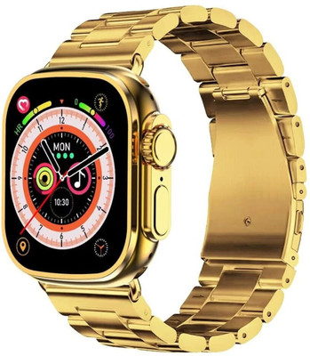 Orvik C9 Ultra2 Smart Watch Gold Edition 2.19 Inch HD Smartwatch Smartwatch(Gold Strap, Standard (2.01-inch display))