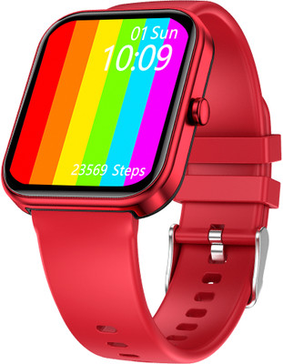 Fire-Boltt Wonder 45.7mm (1.8) Bluetooth Calling with AI Voice Assistant Smartwatch(Red Strap, Free Size)