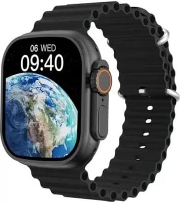 Wrixty T800 Ultra Smartwatch(Black Strap, Free Size)